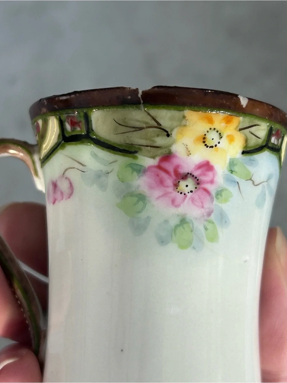 Antique Japanese Hand Painted Tea Set Hot Chocolate Pot Saucer Plates Cups